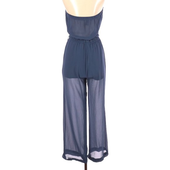 Steel Blue Sleeveless Jumpsuit  |  Forever 21 - Picture 2 of 6